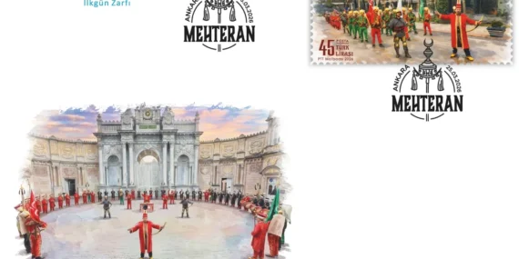 PTT’den ‘mehteran’ temalı ilkgün zarfı